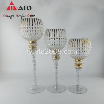 Electroplate Gold &amp; Silver Silver Candle Holder Home Decoration